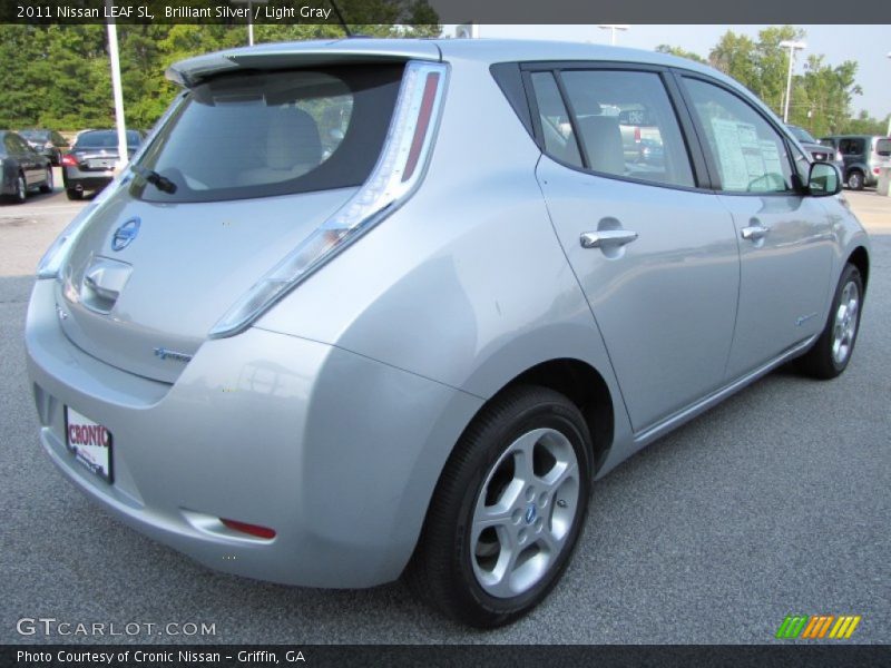 Brilliant Silver / Light Gray 2011 Nissan LEAF SL