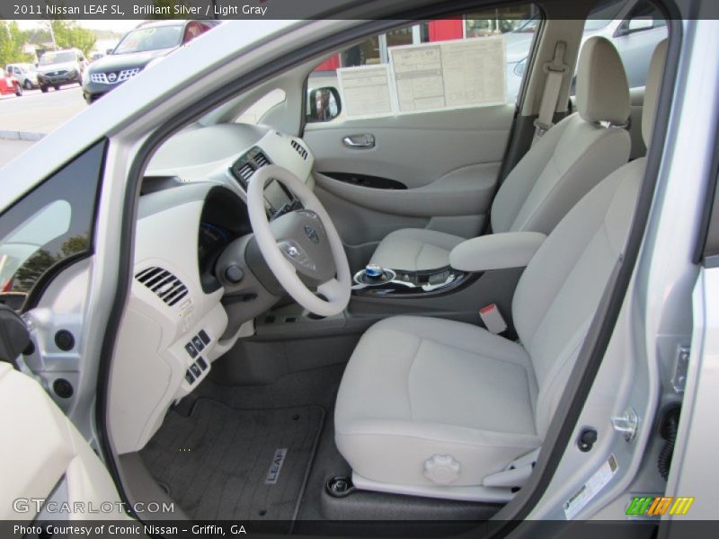  2011 LEAF SL Light Gray Interior