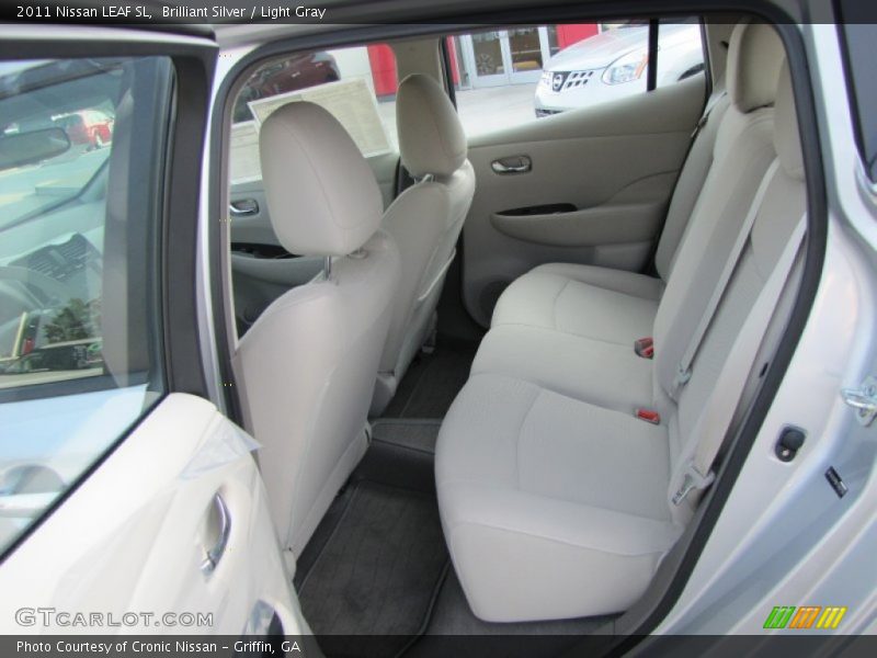  2011 LEAF SL Light Gray Interior