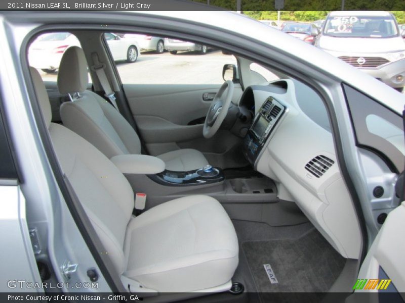  2011 LEAF SL Light Gray Interior