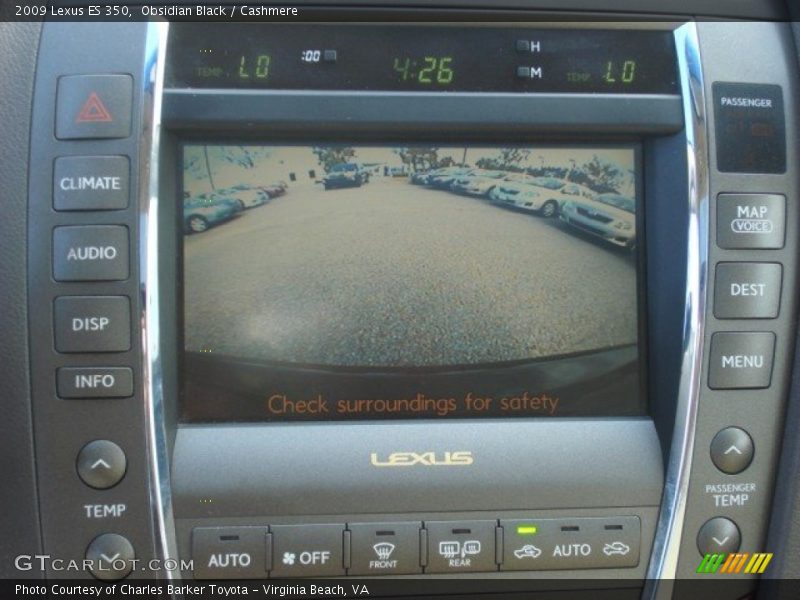 Obsidian Black / Cashmere 2009 Lexus ES 350