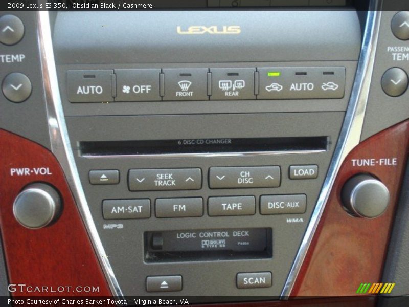 Obsidian Black / Cashmere 2009 Lexus ES 350