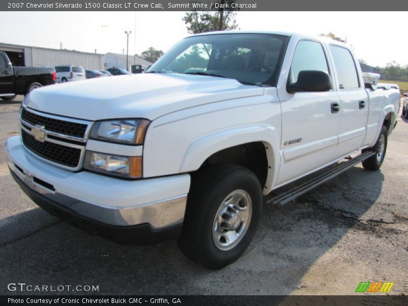Summit White / Dark Charcoal 2007 Chevrolet Silverado 1500 Classic LT Crew Cab