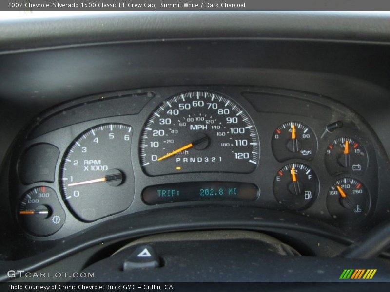 Summit White / Dark Charcoal 2007 Chevrolet Silverado 1500 Classic LT Crew Cab