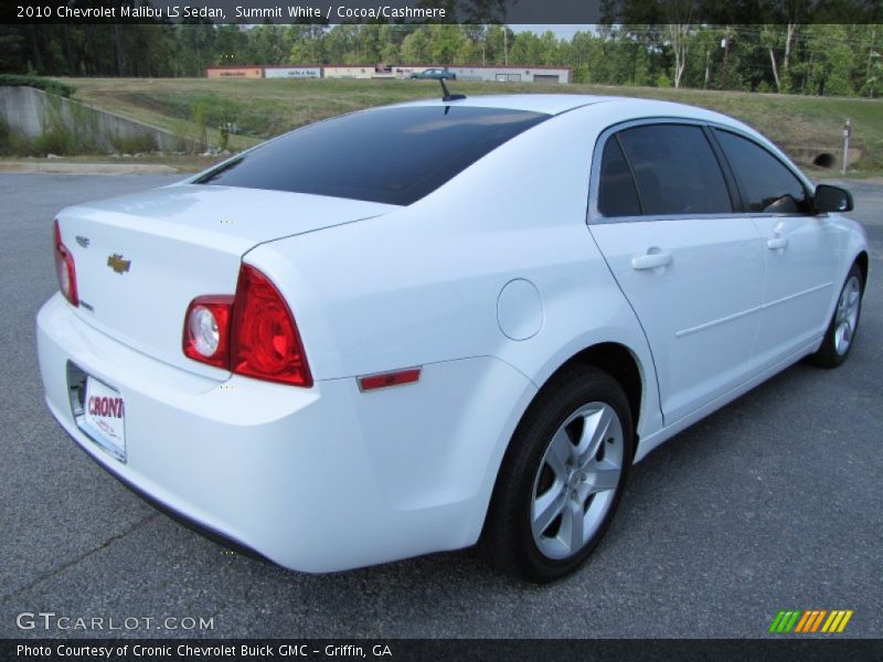 Summit White / Cocoa/Cashmere 2010 Chevrolet Malibu LS Sedan