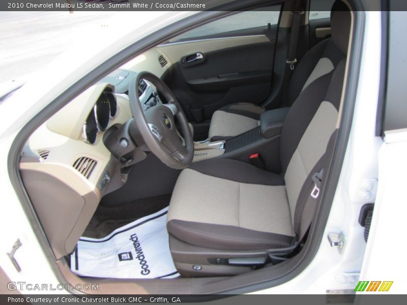 Summit White / Cocoa/Cashmere 2010 Chevrolet Malibu LS Sedan