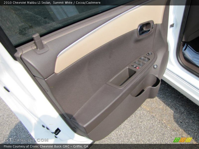 Summit White / Cocoa/Cashmere 2010 Chevrolet Malibu LS Sedan