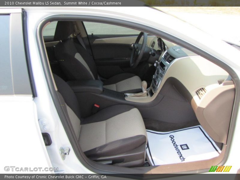 Summit White / Cocoa/Cashmere 2010 Chevrolet Malibu LS Sedan