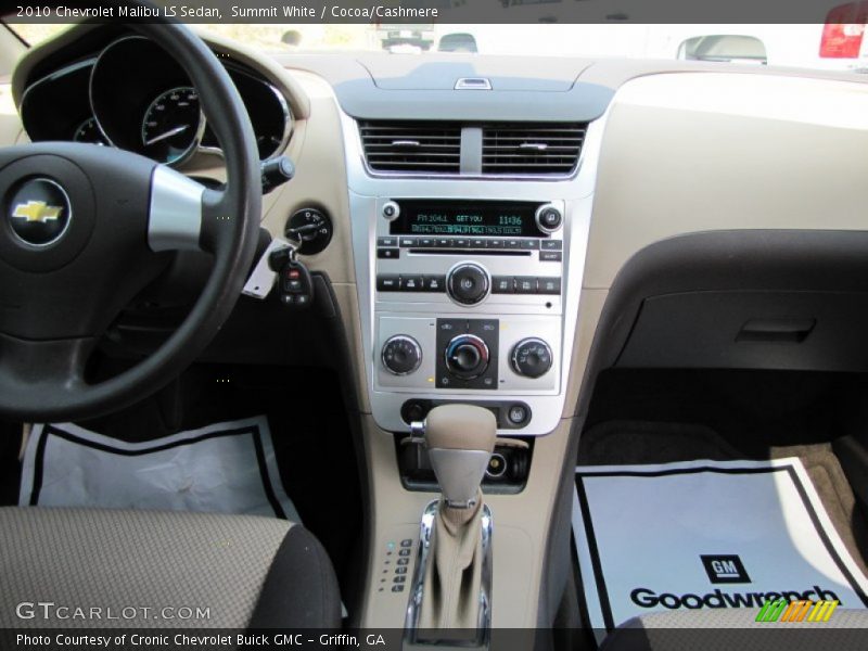 Summit White / Cocoa/Cashmere 2010 Chevrolet Malibu LS Sedan