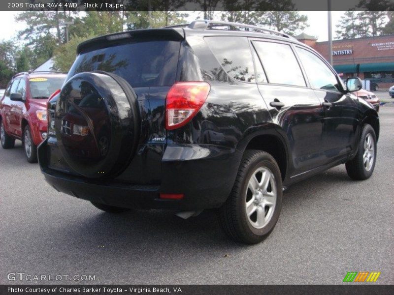 Black / Taupe 2008 Toyota RAV4 4WD