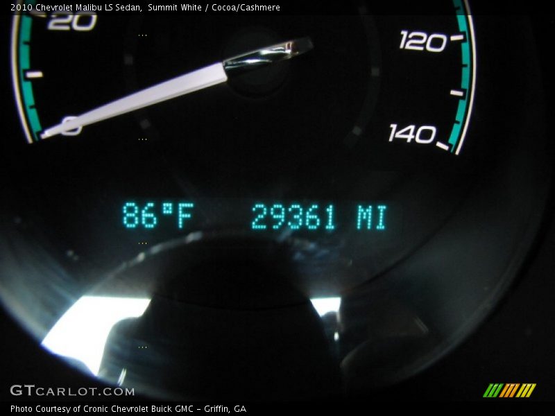 Summit White / Cocoa/Cashmere 2010 Chevrolet Malibu LS Sedan
