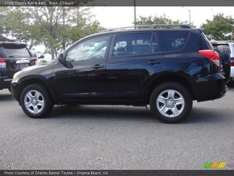 Black / Taupe 2008 Toyota RAV4 4WD