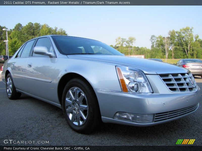 Radiant Silver Metallic / Titanium/Dark Titanium Accents 2011 Cadillac DTS Premium