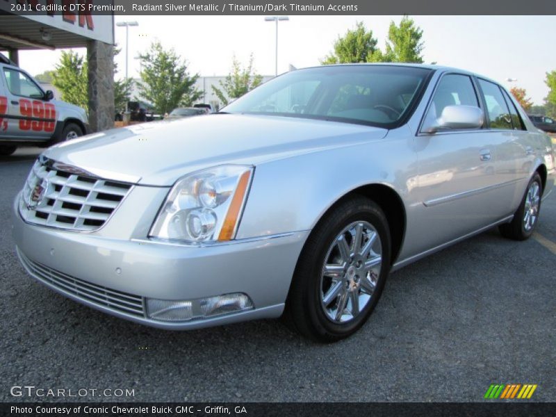 Radiant Silver Metallic / Titanium/Dark Titanium Accents 2011 Cadillac DTS Premium