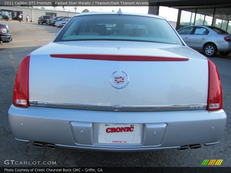 Radiant Silver Metallic / Titanium/Dark Titanium Accents 2011 Cadillac DTS Premium