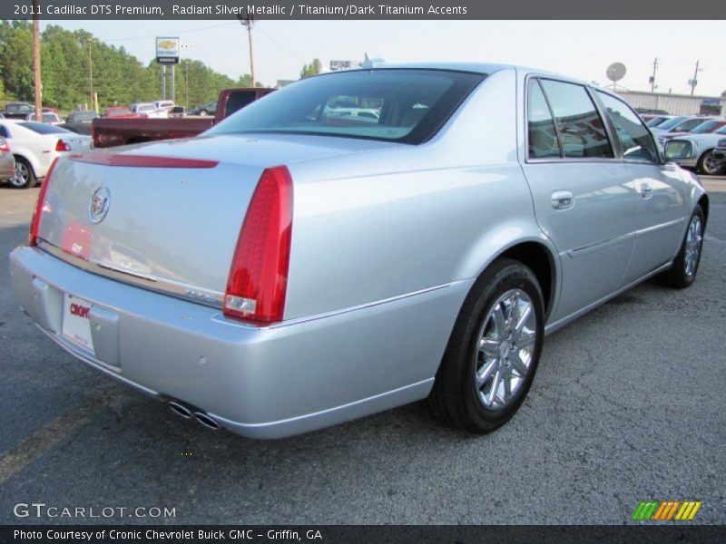 Radiant Silver Metallic / Titanium/Dark Titanium Accents 2011 Cadillac DTS Premium