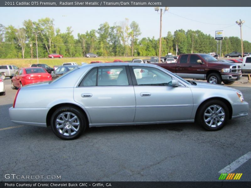 Radiant Silver Metallic / Titanium/Dark Titanium Accents 2011 Cadillac DTS Premium