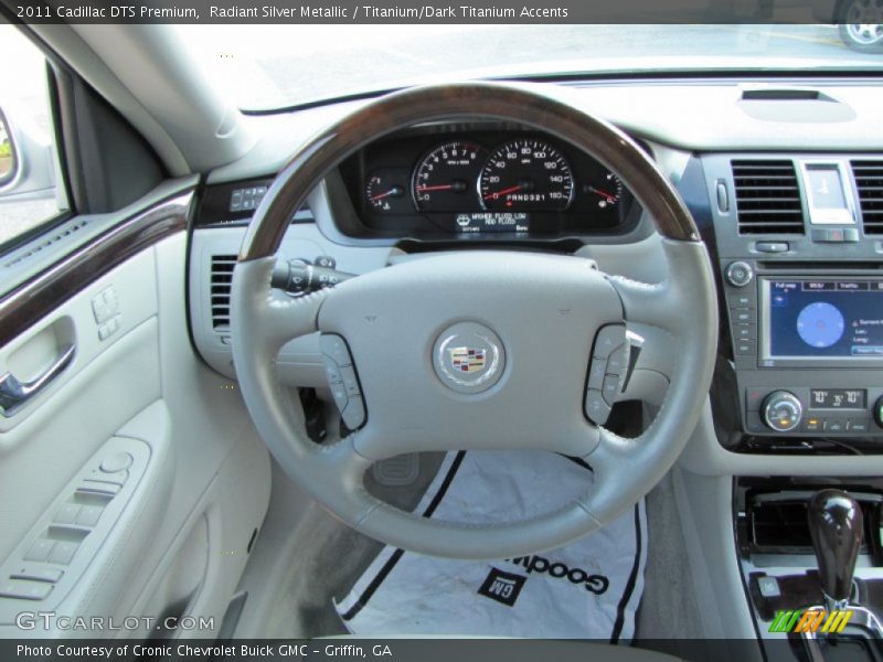 Radiant Silver Metallic / Titanium/Dark Titanium Accents 2011 Cadillac DTS Premium