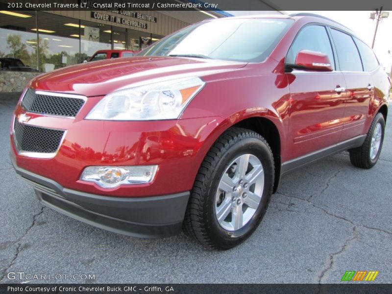 Crystal Red Tintcoat / Cashmere/Dark Gray 2012 Chevrolet Traverse LT