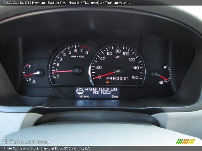 Radiant Silver Metallic / Titanium/Dark Titanium Accents 2011 Cadillac DTS Premium