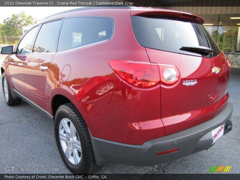Crystal Red Tintcoat / Cashmere/Dark Gray 2012 Chevrolet Traverse LT