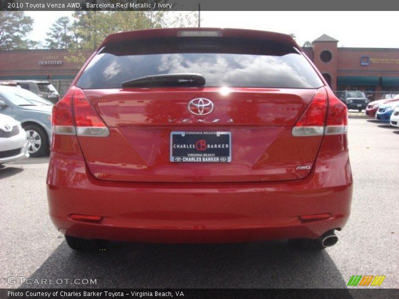 Barcelona Red Metallic / Ivory 2010 Toyota Venza AWD