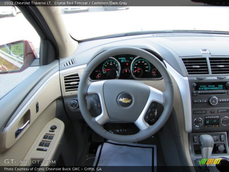 Crystal Red Tintcoat / Cashmere/Dark Gray 2012 Chevrolet Traverse LT