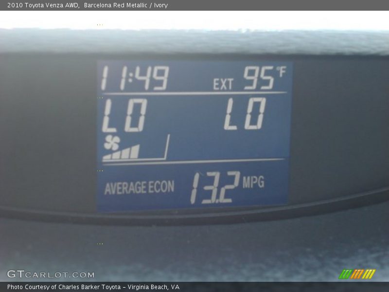 Barcelona Red Metallic / Ivory 2010 Toyota Venza AWD