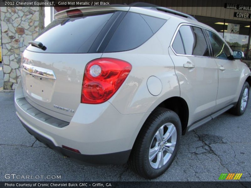 Gold Mist Metallic / Jet Black 2012 Chevrolet Equinox LT