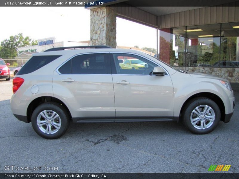 Gold Mist Metallic / Jet Black 2012 Chevrolet Equinox LT