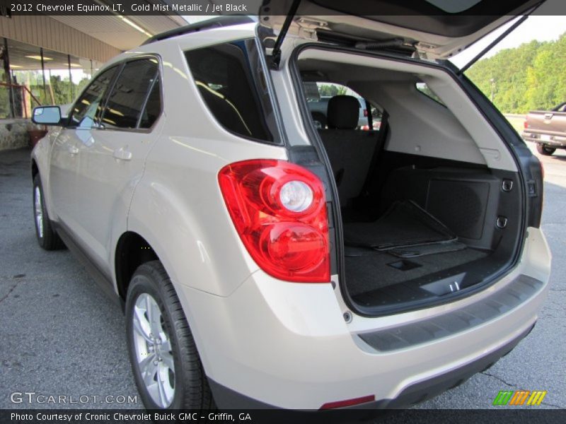 Gold Mist Metallic / Jet Black 2012 Chevrolet Equinox LT