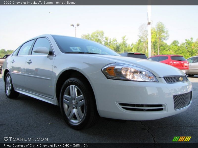 Summit White / Ebony 2012 Chevrolet Impala LT