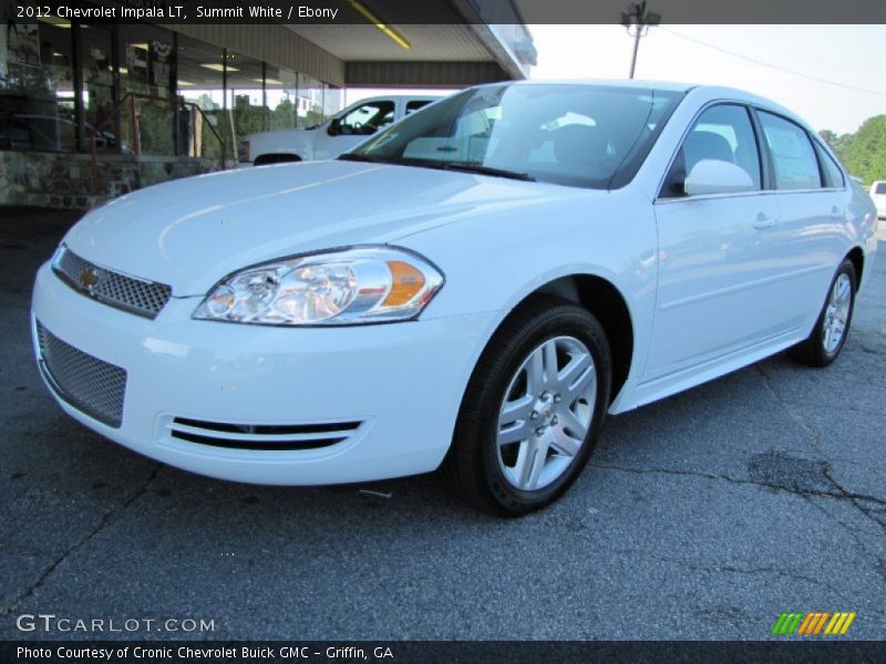 Summit White / Ebony 2012 Chevrolet Impala LT