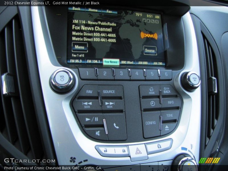 Gold Mist Metallic / Jet Black 2012 Chevrolet Equinox LT