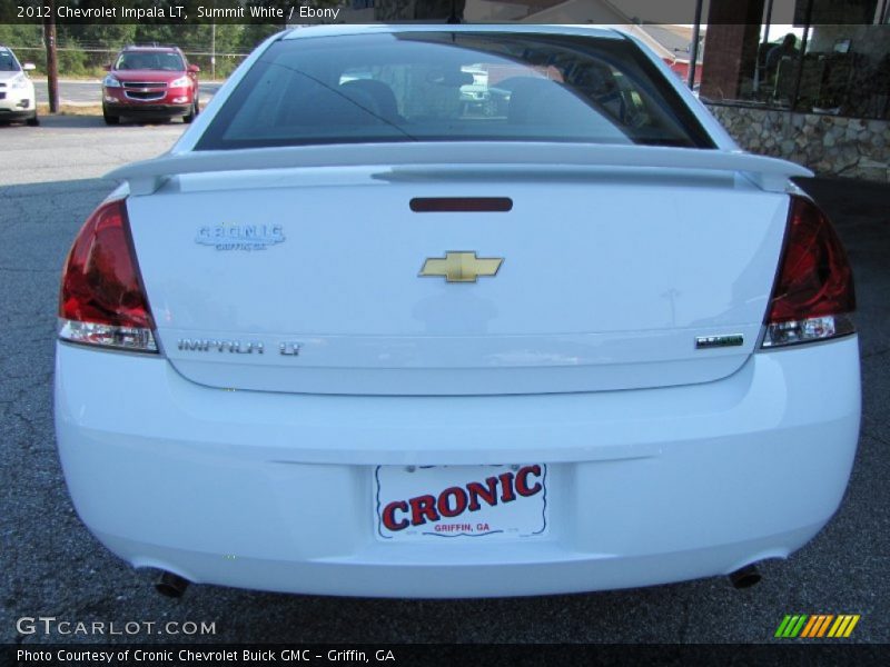 Summit White / Ebony 2012 Chevrolet Impala LT