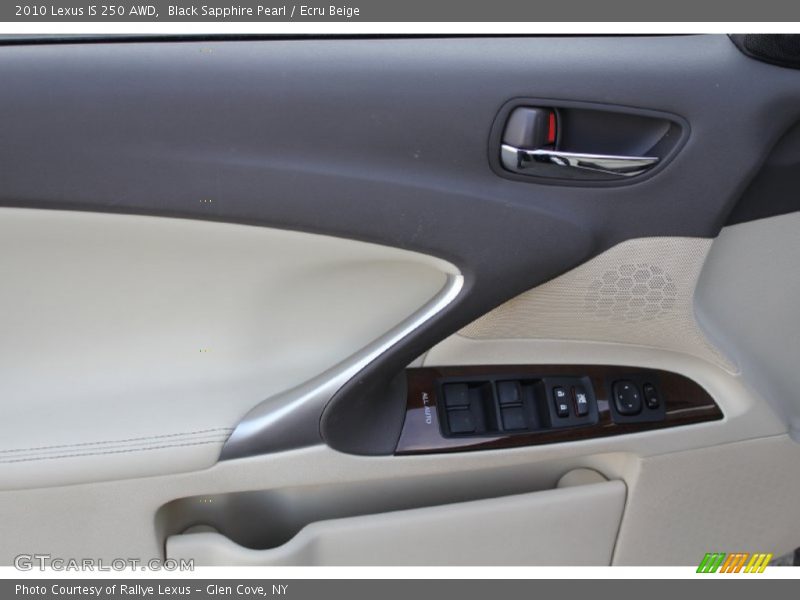 Black Sapphire Pearl / Ecru Beige 2010 Lexus IS 250 AWD