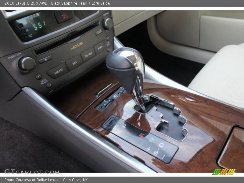 Black Sapphire Pearl / Ecru Beige 2010 Lexus IS 250 AWD