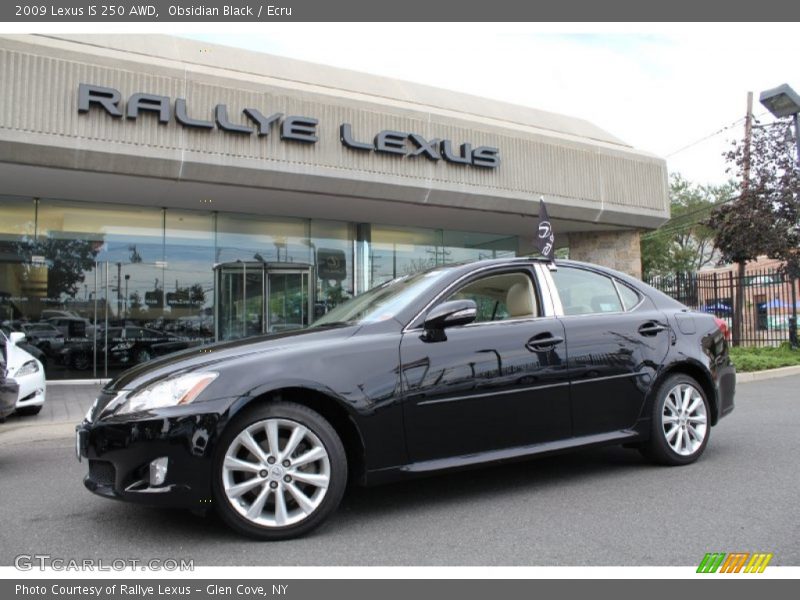Obsidian Black / Ecru 2009 Lexus IS 250 AWD