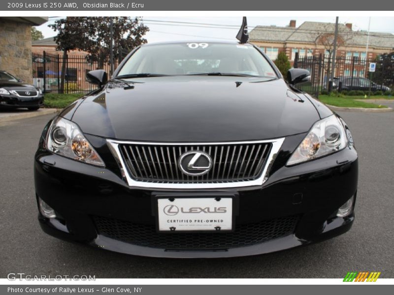 Obsidian Black / Ecru 2009 Lexus IS 250 AWD