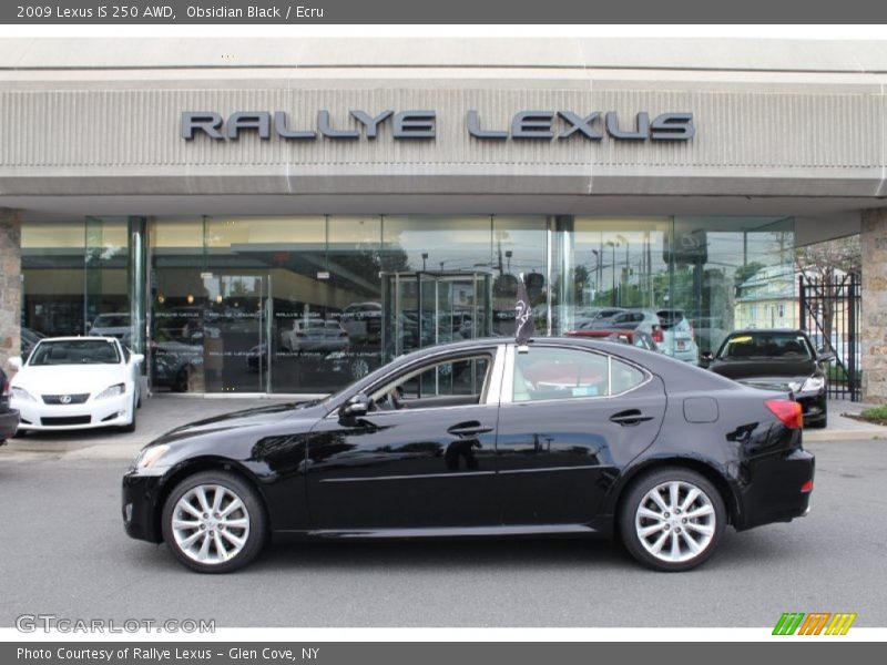 Obsidian Black / Ecru 2009 Lexus IS 250 AWD
