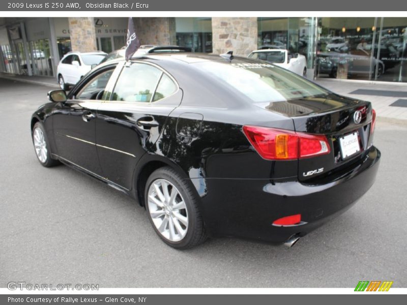 Obsidian Black / Ecru 2009 Lexus IS 250 AWD