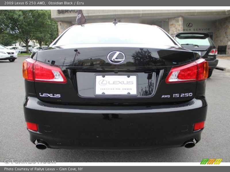 Obsidian Black / Ecru 2009 Lexus IS 250 AWD