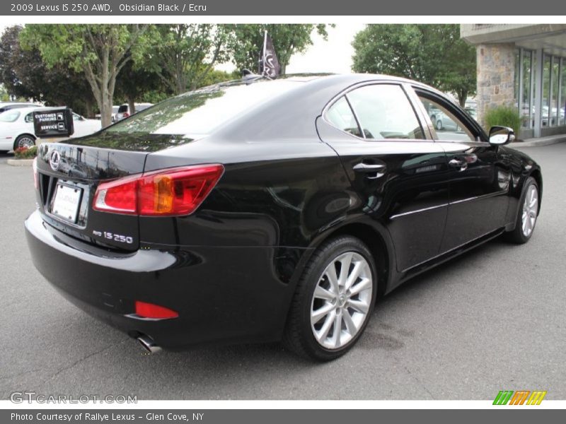 Obsidian Black / Ecru 2009 Lexus IS 250 AWD