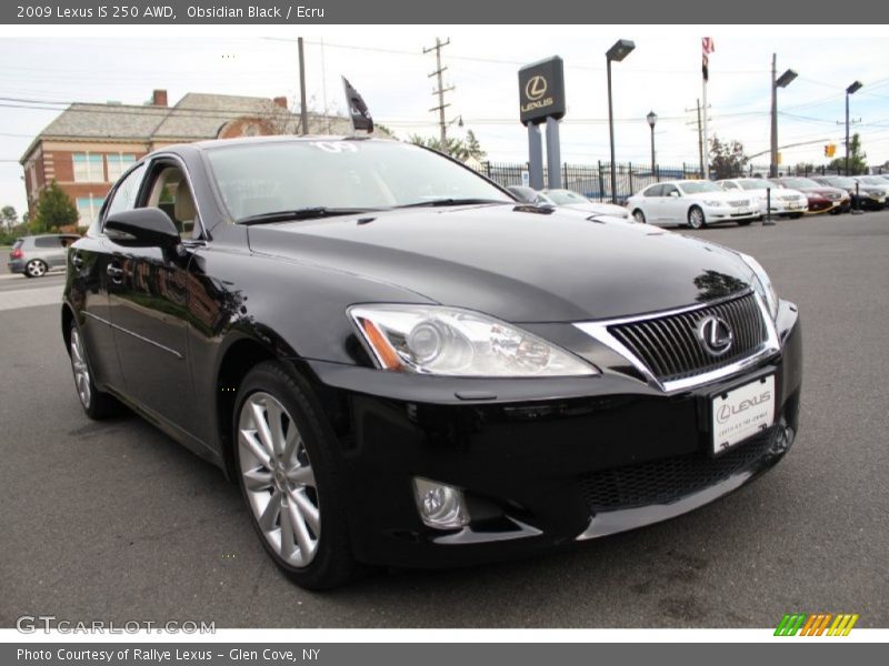 Obsidian Black / Ecru 2009 Lexus IS 250 AWD