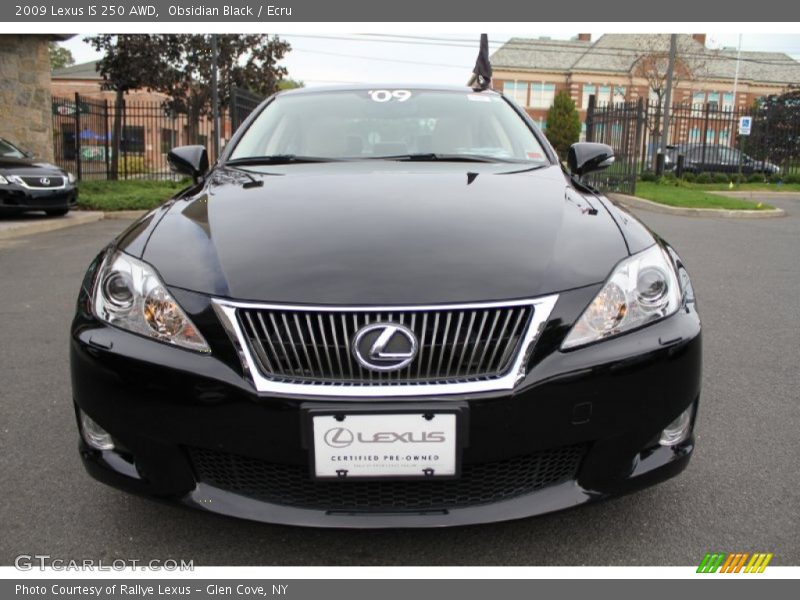 Obsidian Black / Ecru 2009 Lexus IS 250 AWD