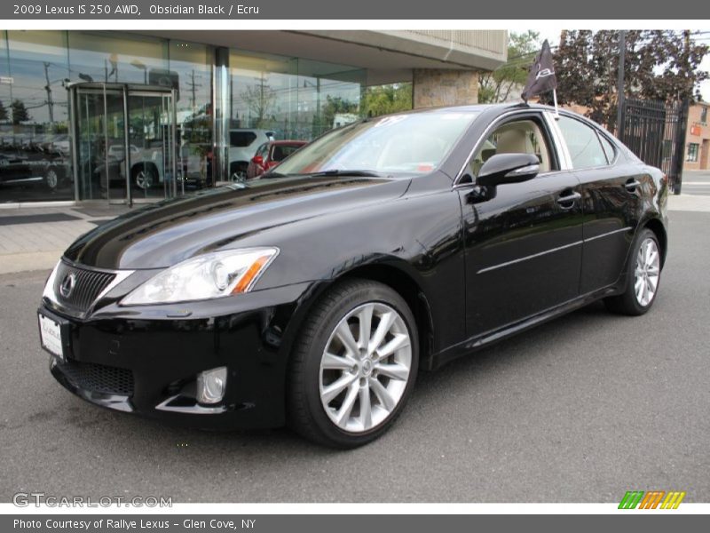 Obsidian Black / Ecru 2009 Lexus IS 250 AWD