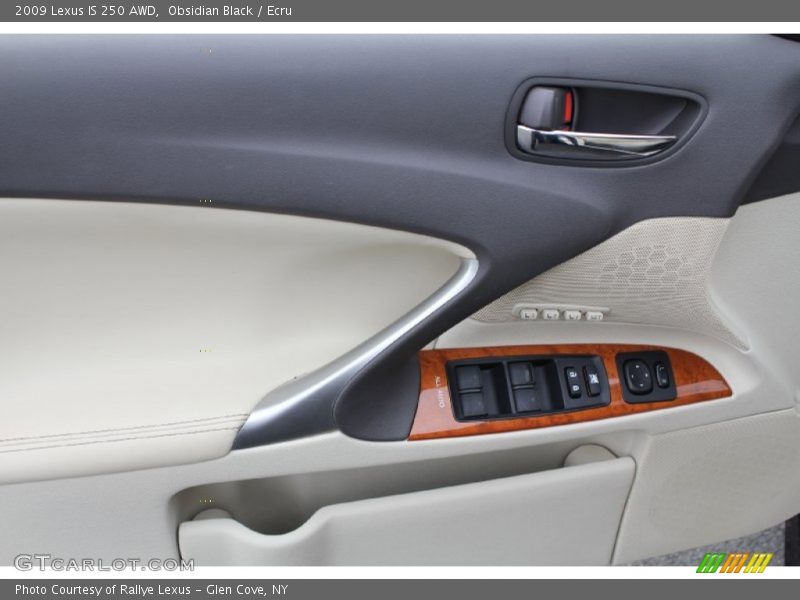 Obsidian Black / Ecru 2009 Lexus IS 250 AWD