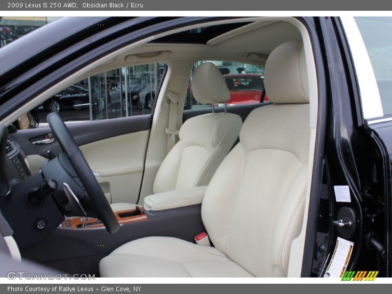 Obsidian Black / Ecru 2009 Lexus IS 250 AWD