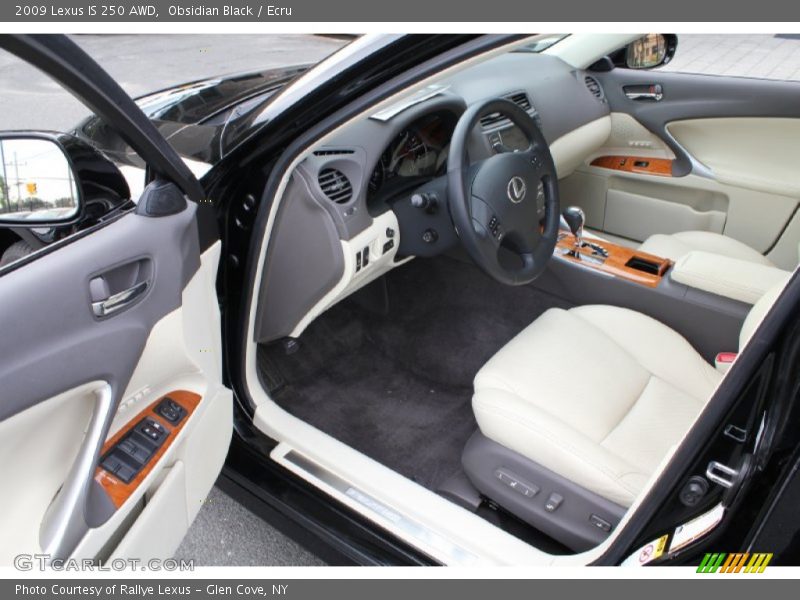 Obsidian Black / Ecru 2009 Lexus IS 250 AWD