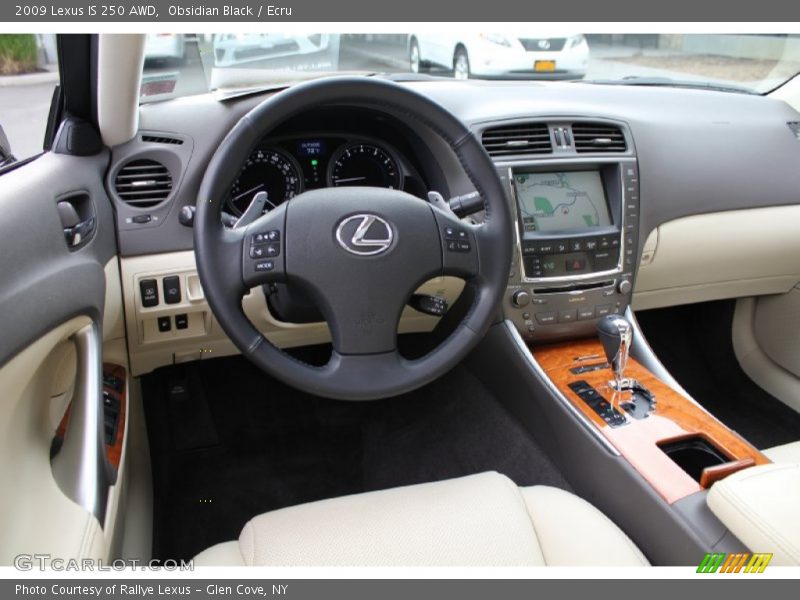 Obsidian Black / Ecru 2009 Lexus IS 250 AWD